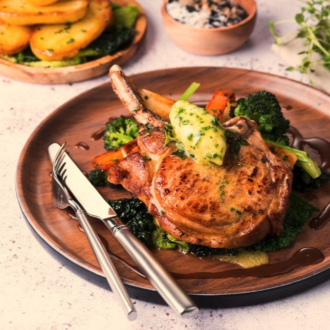 Salt Moss Dry Aged Pork Tomahawk Steak 300g+