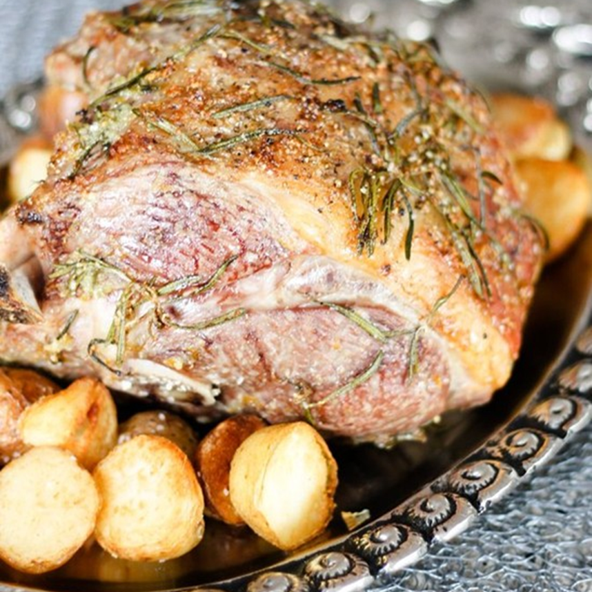 Salt Moss Dry Aged Bone in Lamb Leg 1kg+