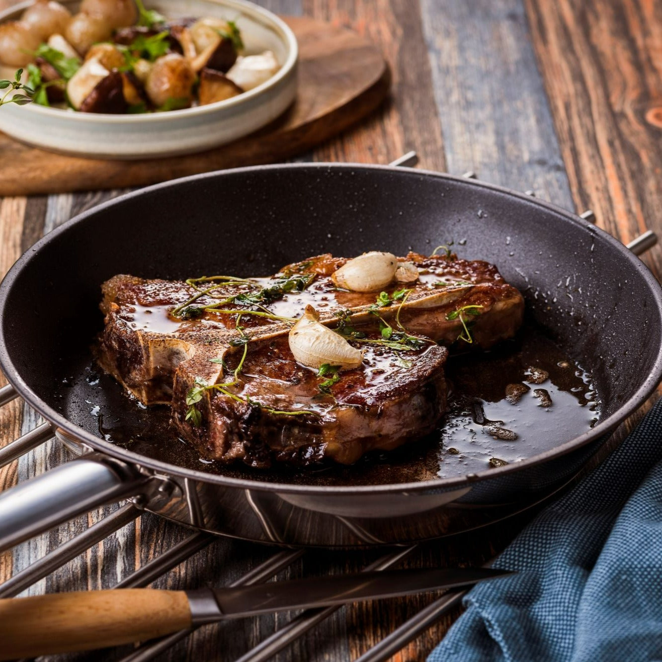 Salt Moss Dry Aged T Bone Steaks