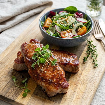 Salt Moss Dry Aged Pork Loin Steaks 440g+ (2 Steaks)