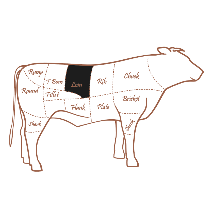 Salt Moss Dry Aged Third Striploin 1kg +
